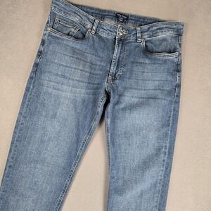 Peter Millar Crown Crafted Jeans Mens 34x32 True Blue Slim Straight Stretch